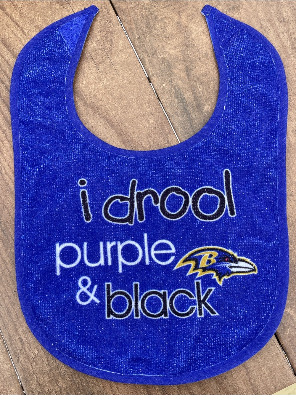 Wincraft Royal Blue Baltimore Ravens Baby Bib with Team Logo